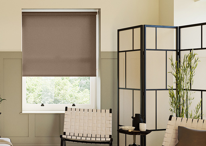Trapani, Chocolate - Twist&Fit Roller Blind - Image 3